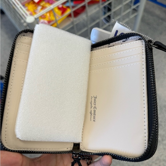 Juicy Couture Black Wallet with Rhinestone Logo - Picture 4 of 4